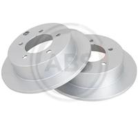 2x Disque de frein plein 18005 A.B.S. pour MITSUBISHI LANCER VIII