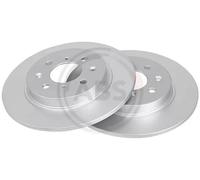 2x Disque de frein plein 18049 A.B.S. pour HONDA INSIGHT JAZZ III