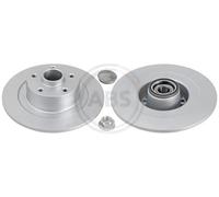 2x Disque de frein plein 18152C A.B.S. pour RENAULT LAGUNA Coupé LAGUNA III