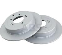 2x Disque de frein plein 18570 A.B.S. pour HYUNDAI KIA
