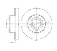 2x Disque de frein plein 23-0233 METELLI pour AUDI 80 B4 A trois volumes