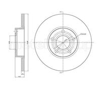 2x Disque de frein plein 23-0263 METELLI pour AUDI 100 C4 A trois volumes A6 C4