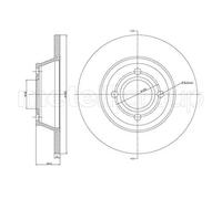 2x Disque de frein plein 23-0329 METELLI pour AUDI 80 B4 A trois volumes