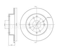 2x Disque de frein plein 23-0361 METELLI pour ROVER HONDA