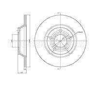 Disque De Frein Metelli 23-0392C pour Audi