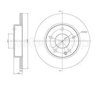 2x Disque de frein plein 23-0470C METELLI pour MERCEDES-BENZ