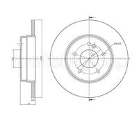 2x Disque de frein plein 23-0522C METELLI pour MERCEDES-BENZ T-Model