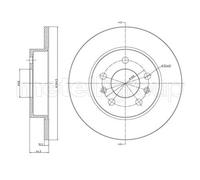 2x Disque de frein plein 23-0535 METELLI pour RENAULT SAFRANE I LAGUNA I