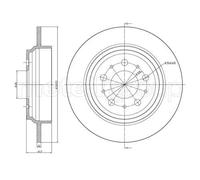 2x Disque de frein plein 23-0629C METELLI pour VOLVO S70 V70 I
