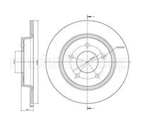 2x Disque de frein plein 23-0750C METELLI pour MAZDA 5 3 3 A trois volumes