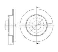 2x Disque de frein plein 23-0768C METELLI pour SMART MITSUBISHI