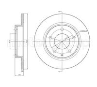 2x Disque de frein plein 23-0786 METELLI pour MAZDA FORD USA