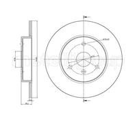Disque De Frein Metelli 23-0943C pour Smart