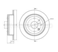 2x Disque de frein plein 23-0953 METELLI pour CHEVROLET DAEWOO