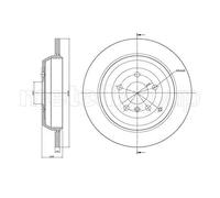 2x Disque de frein plein 23-1011C METELLI pour MERCEDES-BENZ CLASSE R CLASSE M