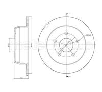 METELLI 2x Disques de Frein Arrière Ø304 MM pour Jeep Grand Cherokee II Wj Wg