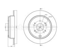 2x Disque de frein plein 23-1135C METELLI pour HONDA CR-V II
