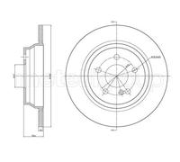 2x Disque de frein plein 23-1146C METELLI pour MERCEDES-BENZ CLASSE S SL
