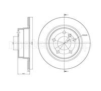 2x Disque de frein plein 23-1366C METELLI pour BMW 1 2 Coupé 2 Décapotable