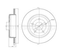 2x Disque de frein plein 23-1546C METELLI pour JEEP GRAND CHEROKEE III COMMANDER