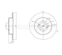 2x Disque de frein plein 23-1758C METELLI pour SUZUKI SWIFT IV