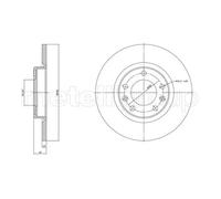 2X Disque De Frein Metelli 23-1759C pour Citroën Opel Peugeot Toyota