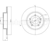 2x Disque de frein plein 23-1763C METELLI pour NISSAN RENAULT