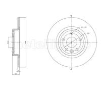 2x Disque de frein plein 23-1864C METELLI pour LAND ROVER JAGUAR