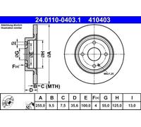 ATE 24.0110-0403.1 Disque de frein