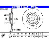 ATE 24.0110-0407.1 Disque de frein