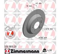 2x Disque de frein plein 320.3811.20 ZIMMERMANN pour KIA CARENS IV