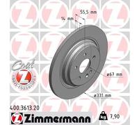 ZIMMERMANN Disque de frein 400.3613.20 plein Coat Z pour Mercedes‑Benz Classe M