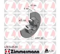 Disque de frein ZIMMERMANN 470.5405.00