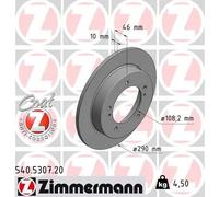 2x Disque de frein plein 540.5307.20 ZIMMERMANN pour SUZUKI