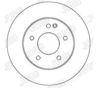 Jurid Disque de frein 561696JC Avant Ø284 mm plein pour Mercedes‑Benz W202 – 2 pièces