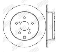 Jurid Disque de frein plein 562431JC Arrière Ø290 mm pour Toyota Corolla Verso 2 pièces
