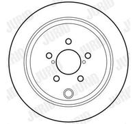 2x Disque de frein plein 562660JC JURID pour SUBARU TOYOTA