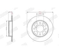 Jurid Disque de frein 563584JC pour Suzuki Baleno, Swift V 1.2 Hybride