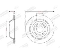 2x Disque de frein plein 563738JC JURID pour FORD PUMA