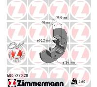 Disque de frein ZIMMERMANN 600.3220.20