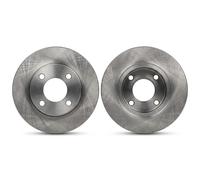 2x Disque de frein plein 6040050 KRAFT AUTOMOTIVE pour AUDI 100 C2 Avant 90 B3