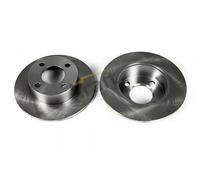 2x Disque de frein plein 6050010 KRAFT AUTOMOTIVE pour AUDI COUPE B2 COUPE B3