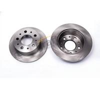 2x Disque de frein plein 6053110 KRAFT AUTOMOTIVE