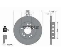 TEXTAR 92027403 Disque de frein