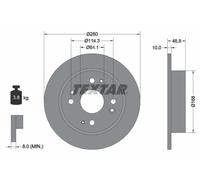 2x Disque de frein plein 92081700 TEXTAR pour ROVER HONDA