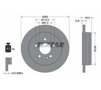 TEXTAR 92090003 Disque de frein