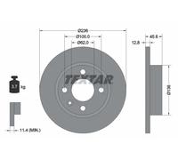 2x Disque de frein plein 92090200 TEXTAR pour SKODA VW