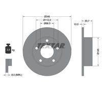 TEXTAR 92090803 Disque de frein