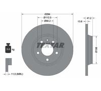 2x Disque de frein plein 92098103 TEXTAR pour VW SEAT FORD