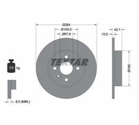 TEXTAR 92124703 Disque de frein